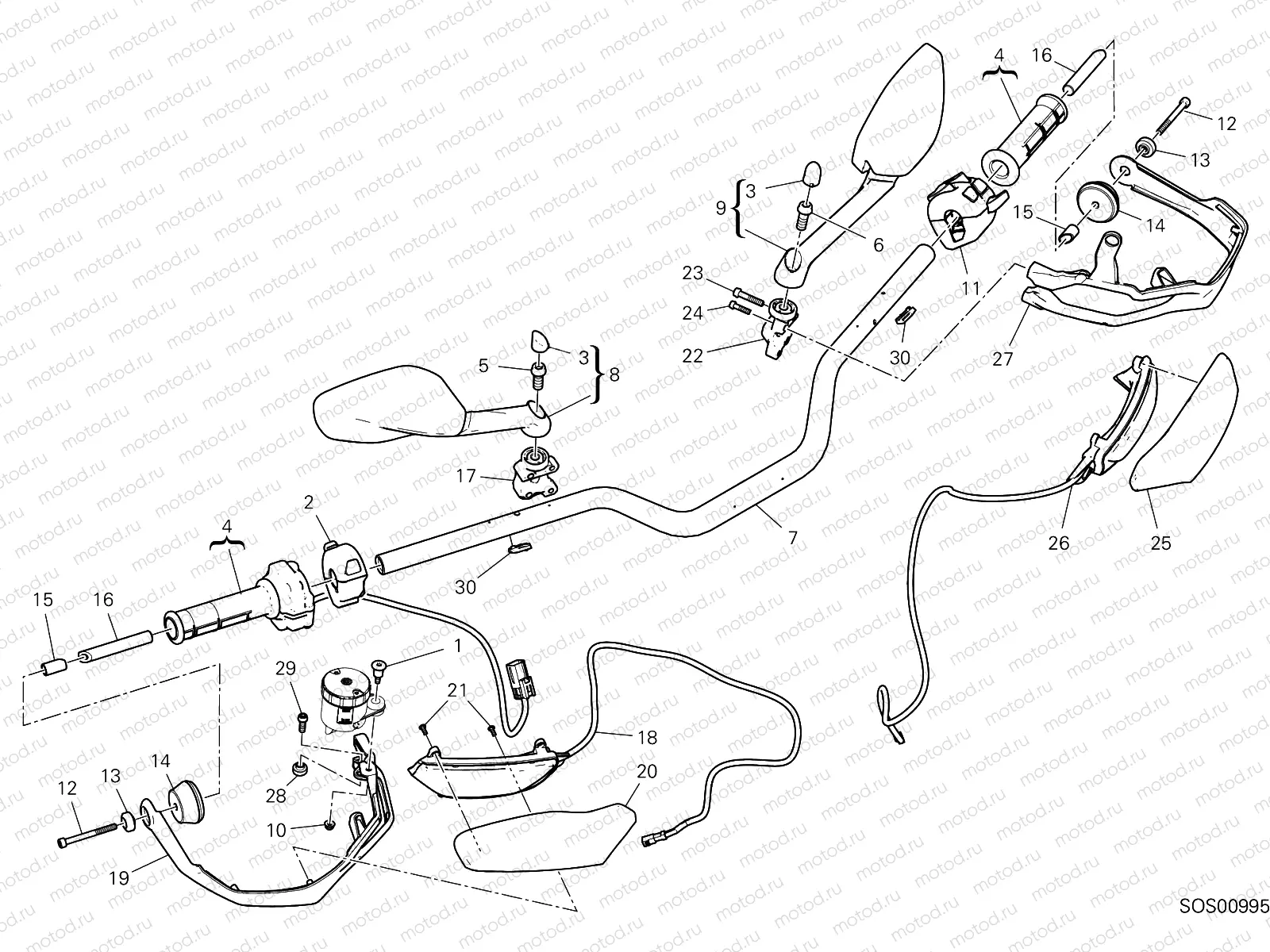 HANDLEBAR [MOD:MS950SSW]