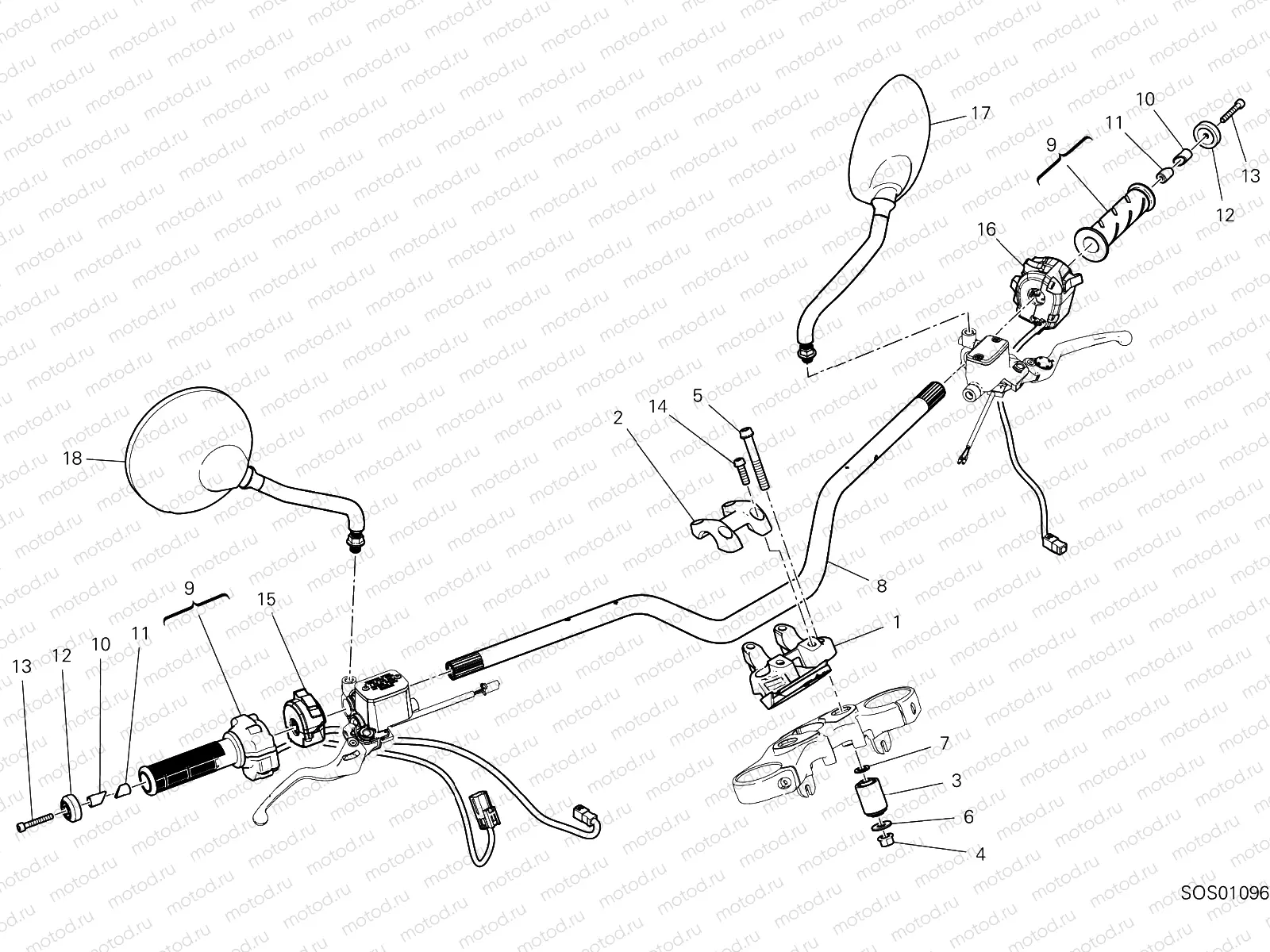 HANDLEBAR [MOD:SCR11DRK;XST:EUR,ROK]