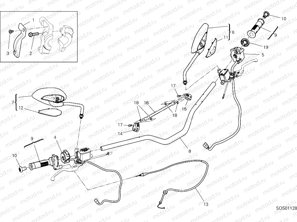 HANDLEBAR [MOD:SCR11SPE]