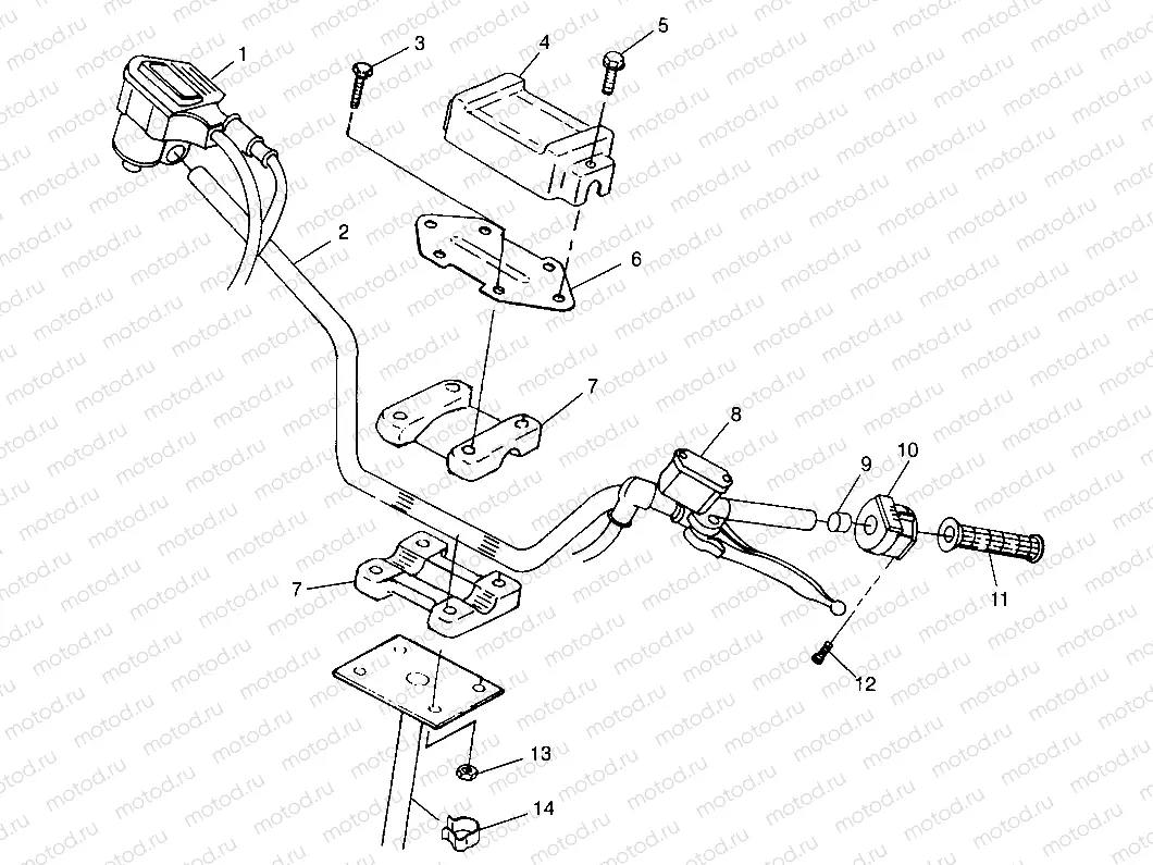 HANDLEBAR Sport 400L W98BA38C (4947234723B006) | HANDLEBAR Sport 400L W98BA38C (4947234723B006)