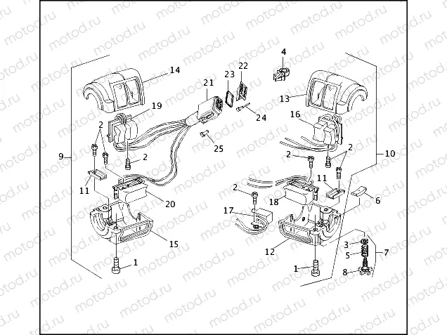 HANDLEBAR SWITCHES - 1995