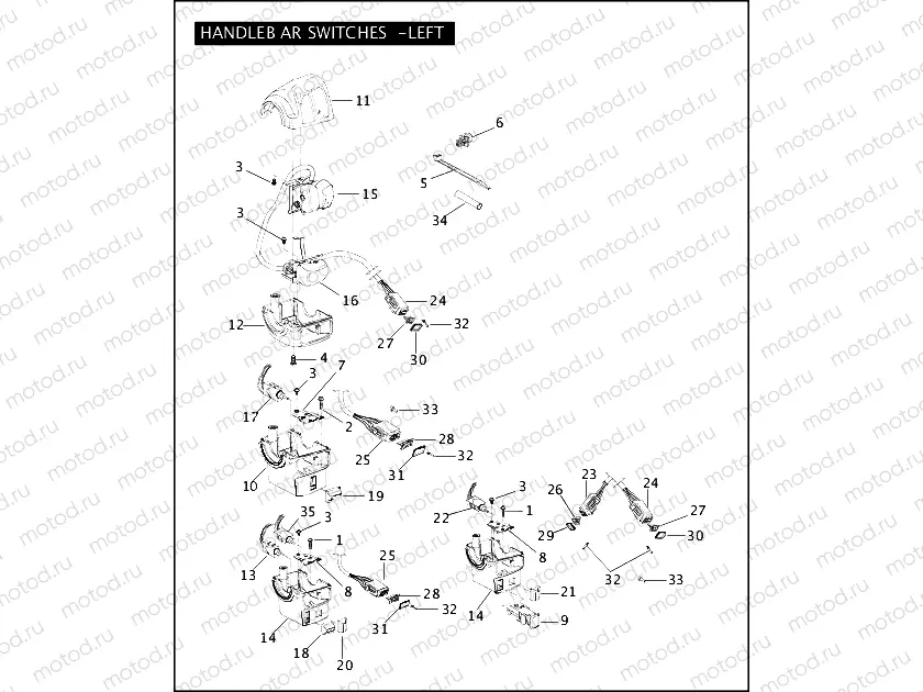 HANDLEBAR SWITCHES - LEFT