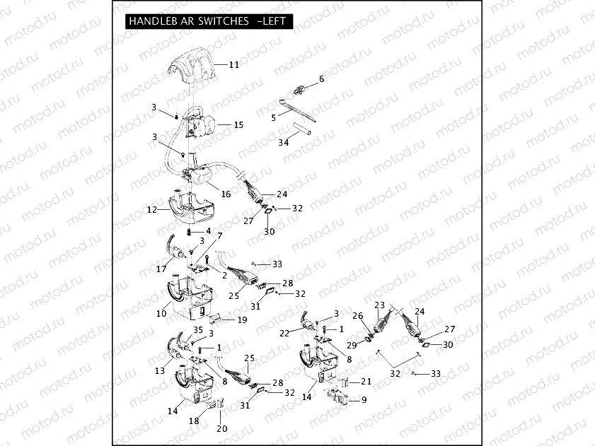 HANDLEBAR SWITCHES - LEFT