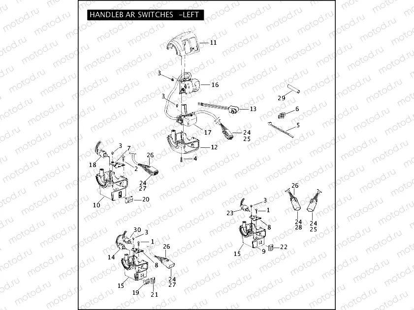 HANDLEBAR SWITCHES - LEFT