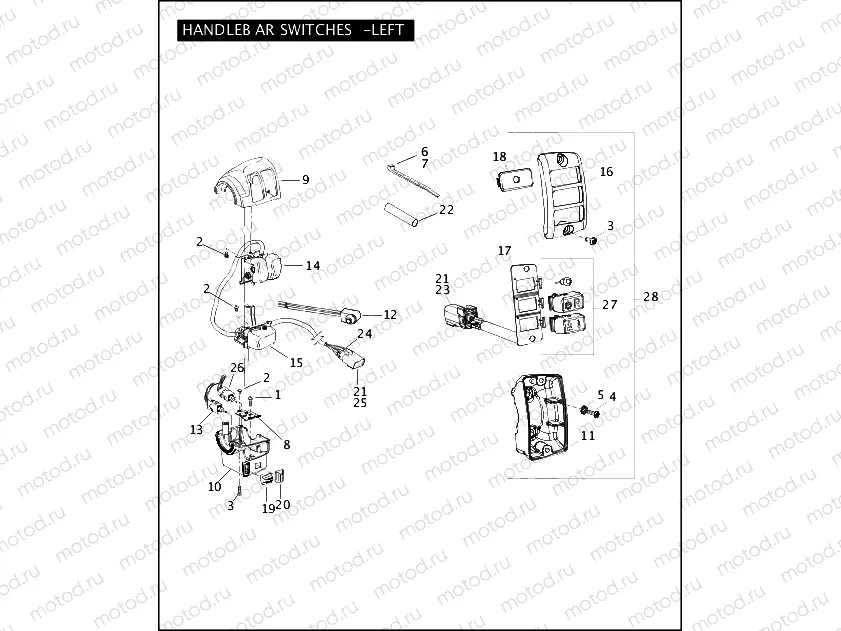 HANDLEBAR SWITCHES - LEFT