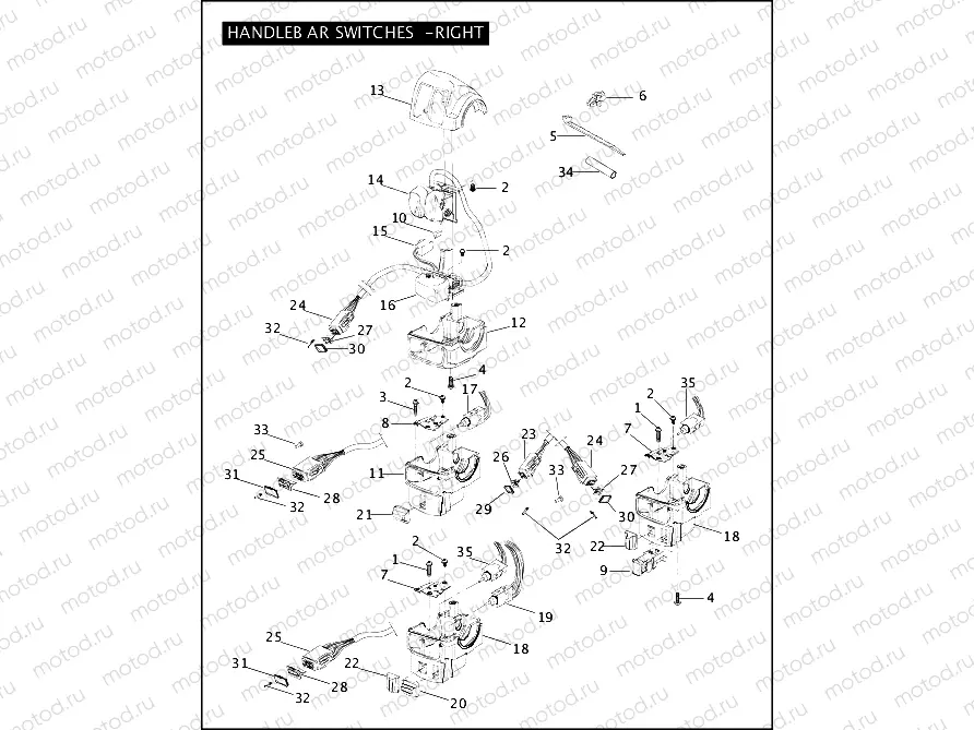 HANDLEBAR SWITCHES - RIGHT