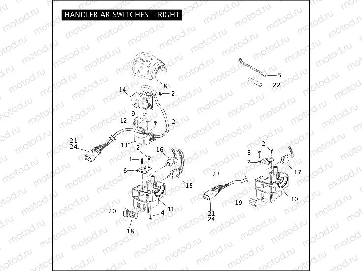 HANDLEBAR SWITCHES - RIGHT