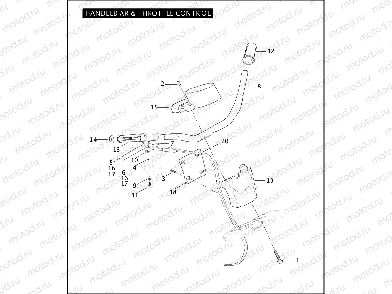 HANDLEBAR & THROTTLE CONTROL