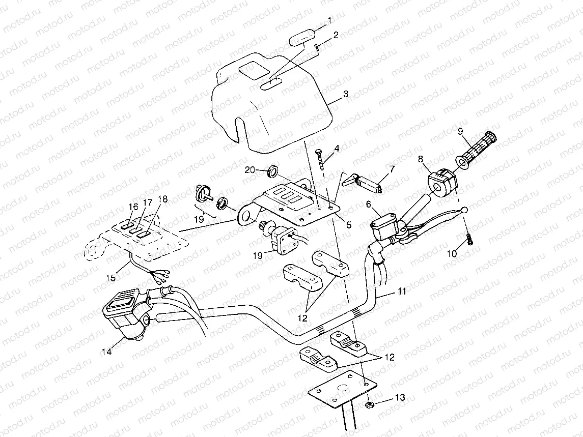 HANDLEBAR - W97CD50A (4941354135B011) | HANDLEBAR - W97CD50A (4941354135B011)