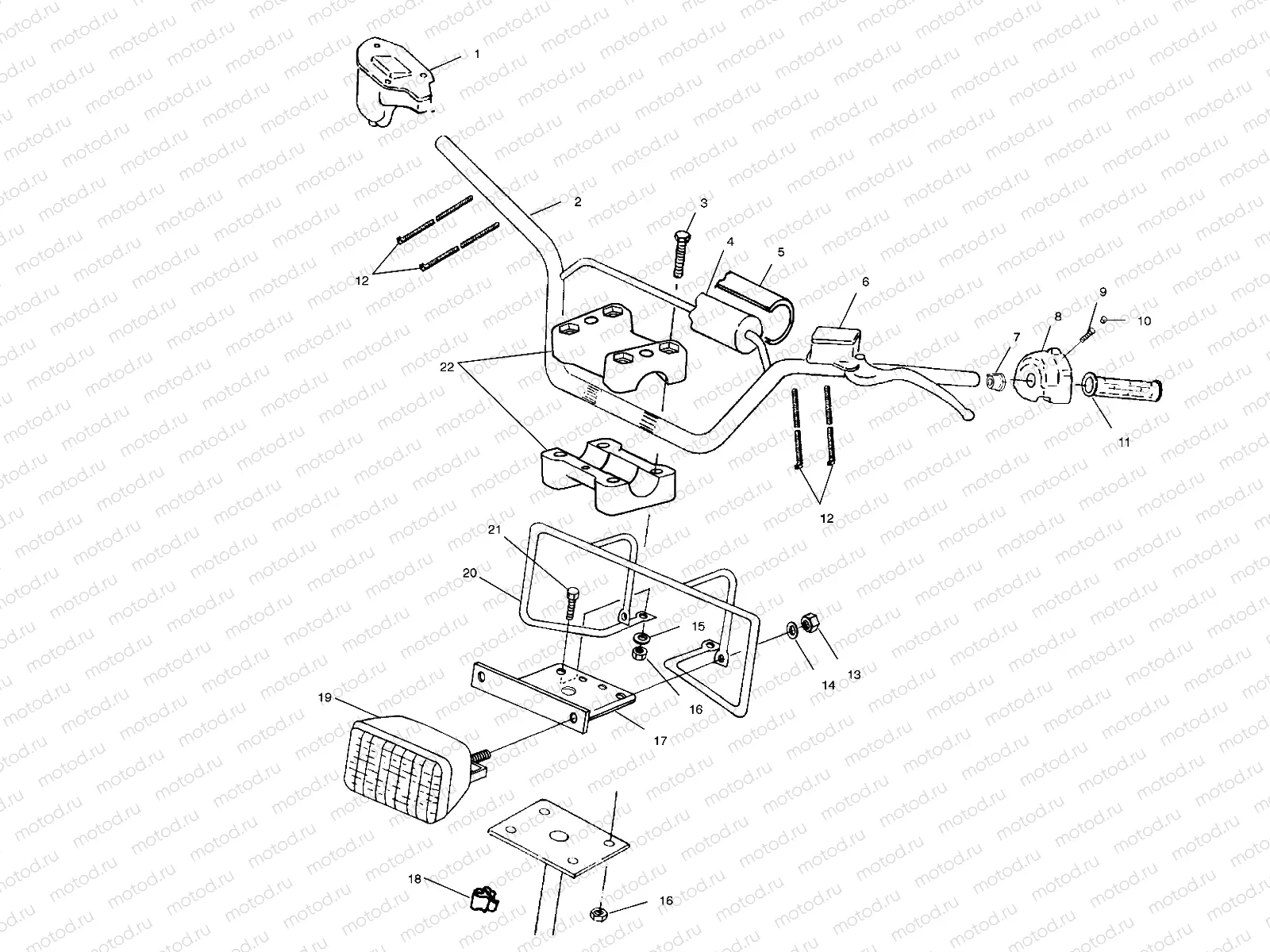 HANDLEBAR/HEADLIGHT - A03BG50AA (4975117511B06) | HANDLEBAR/HEADLIGHT - A03BG50AA (4975117511B06)