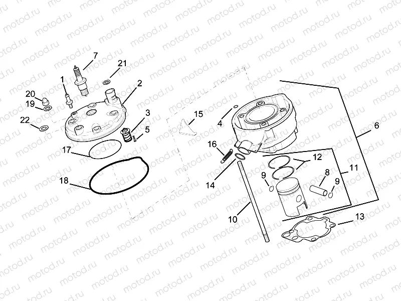 Head - piston