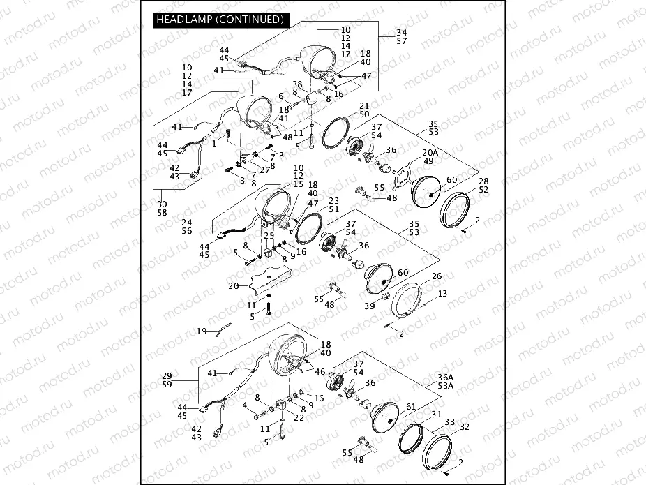 HEADLAMP (CONTINUED)