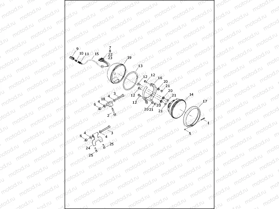 HEADLAMP - FXBB, FXLR, FXLRS, FXST