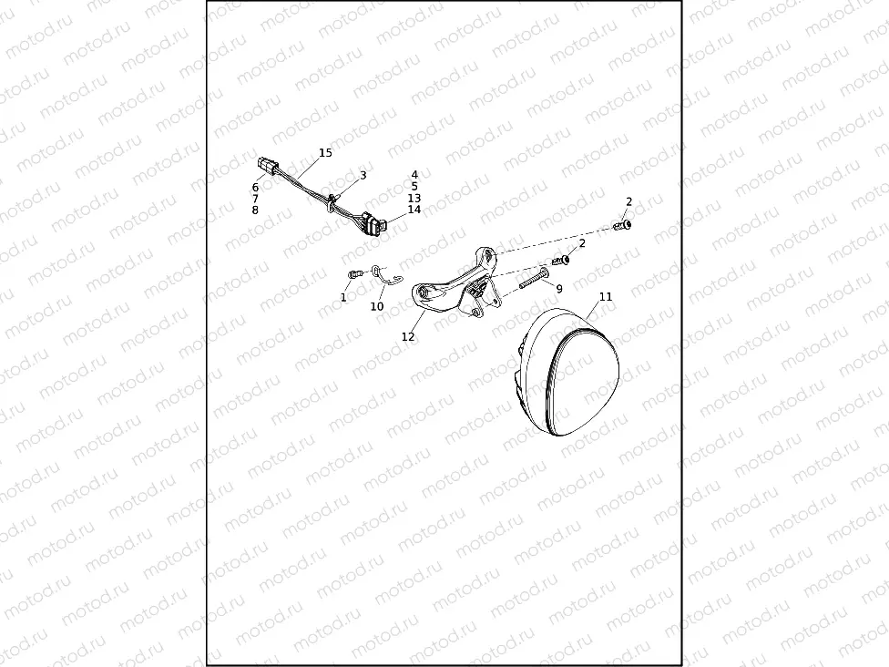 HEADLAMP - FXBR, FXBRS