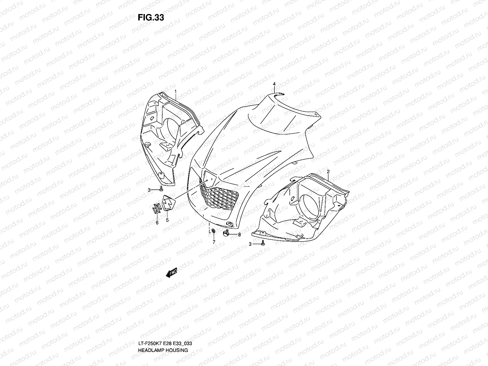 HEADLAMP HOUSING