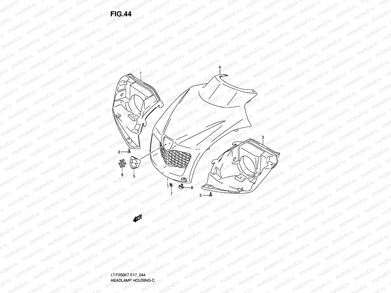 HEADLAMP HOUSING