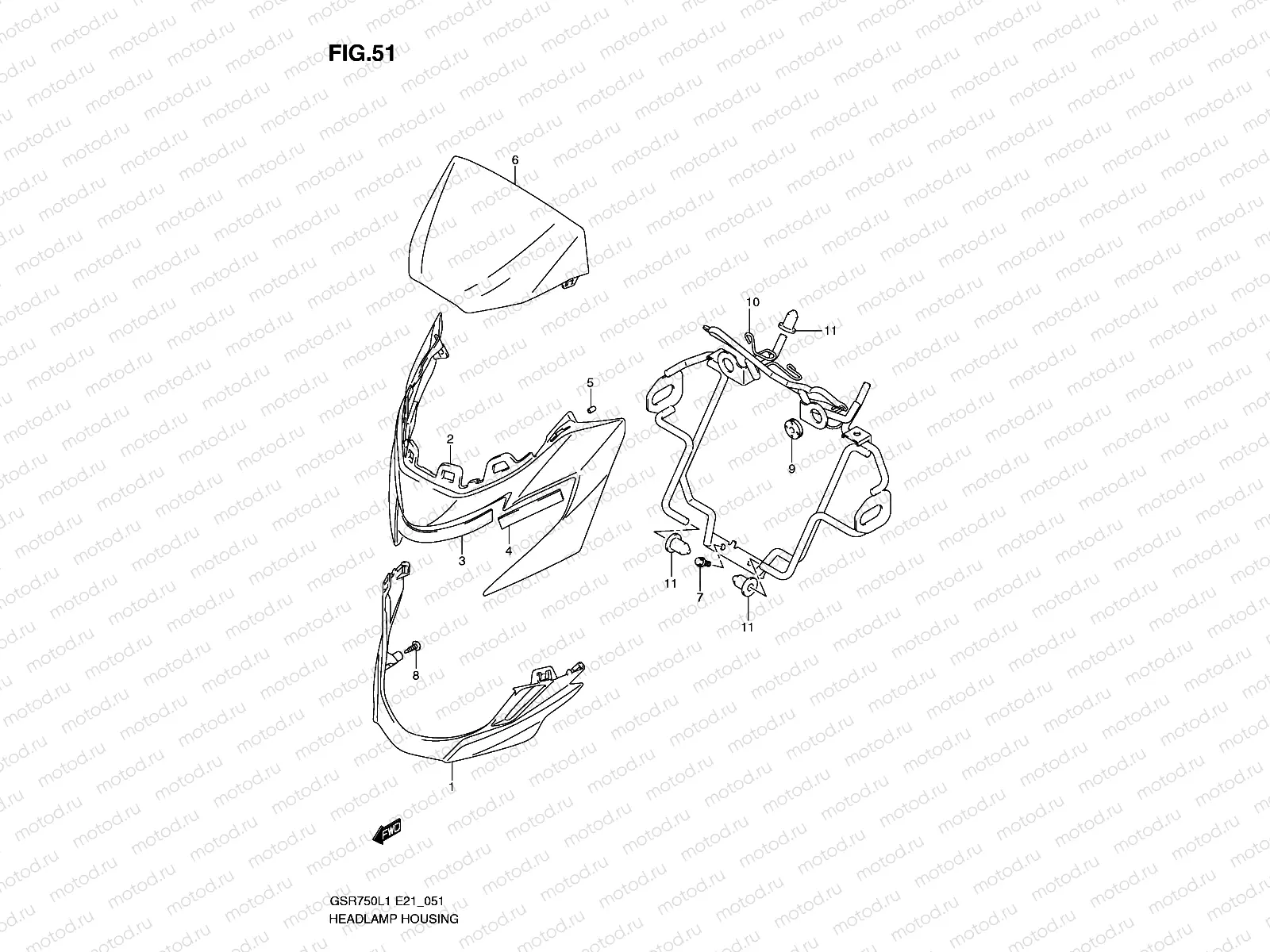 HEADLAMP HOUSING