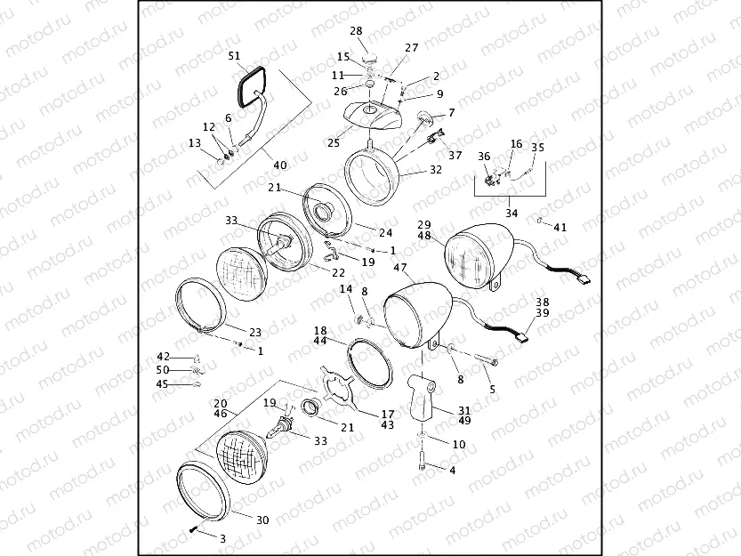 HEADLAMP & MIRROR (1 OF 2)