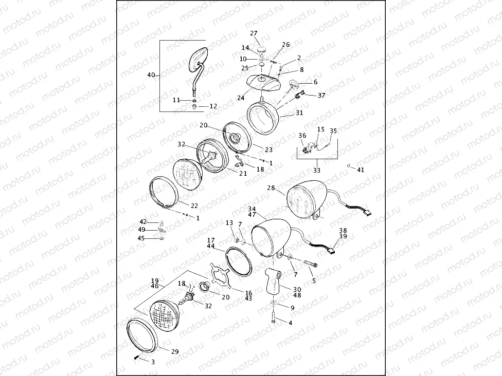 HEADLAMP & MIRROR (1 OF 2)