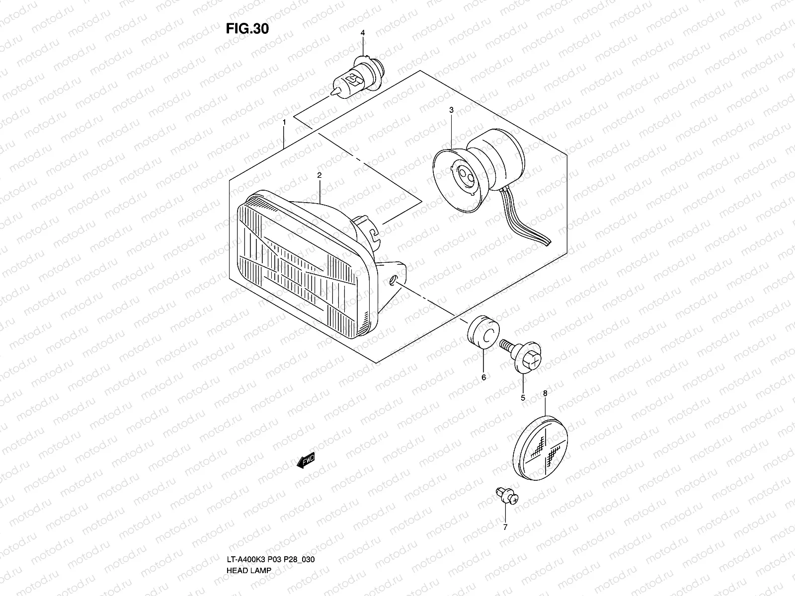 HEADLAMP (MODEL K3/K4)