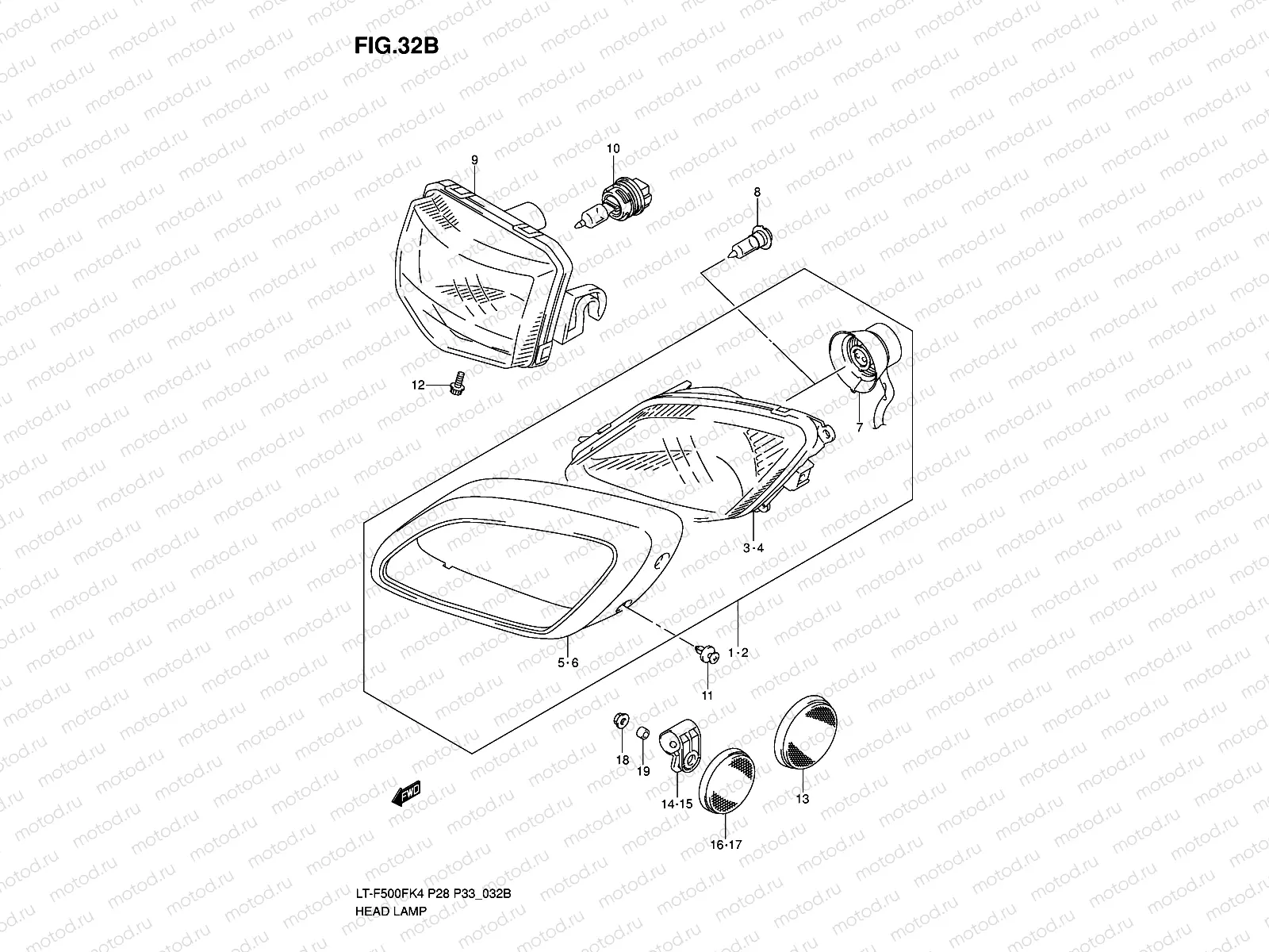 HEADLAMP (MODEL K6/K7)