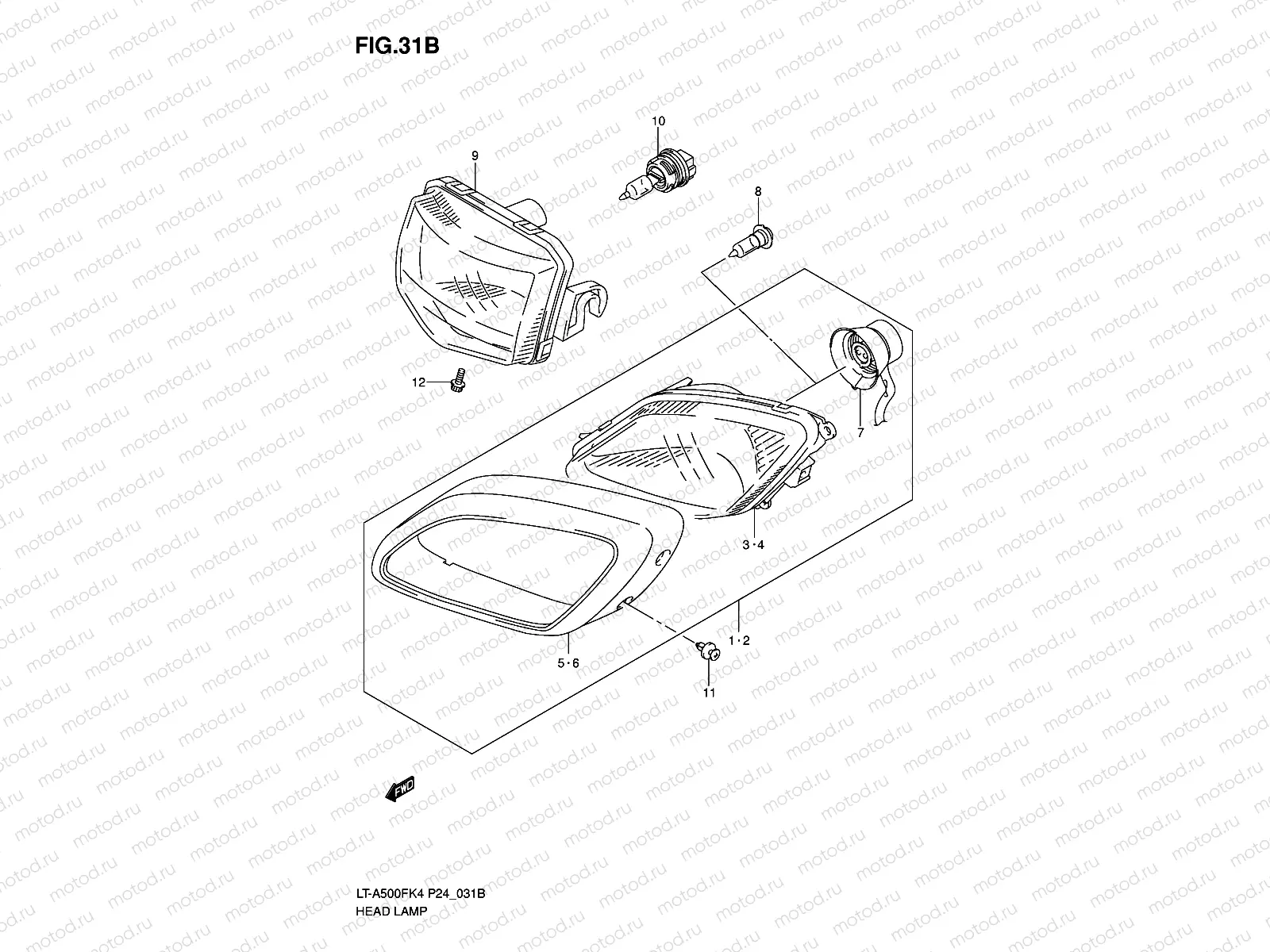 HEADLAMP (MODEL K6/K7)