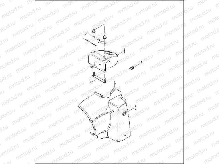 HEADLAMP NACELLE - FLHP/FLHPI