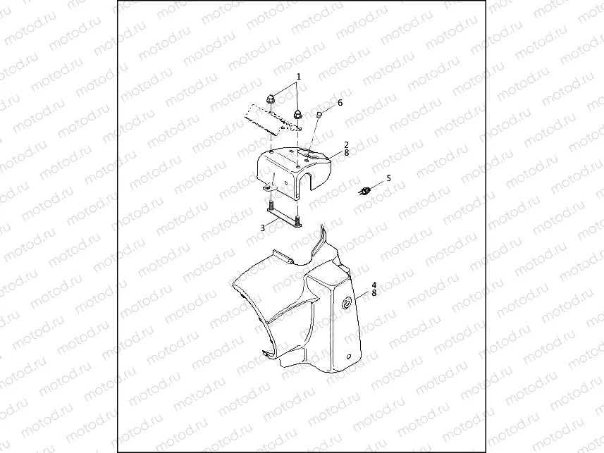 HEADLAMP NACELLE - FLHP/FLHPI
