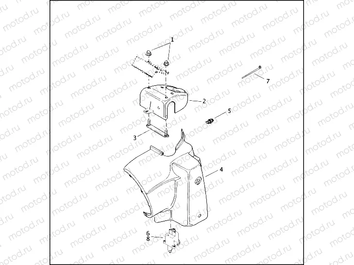 HEADLAMP NACELLE - FLHP/FLHPI