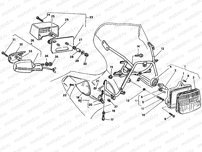 HEADLAMPS - BLINKERS » LIGHTING SYSTEM