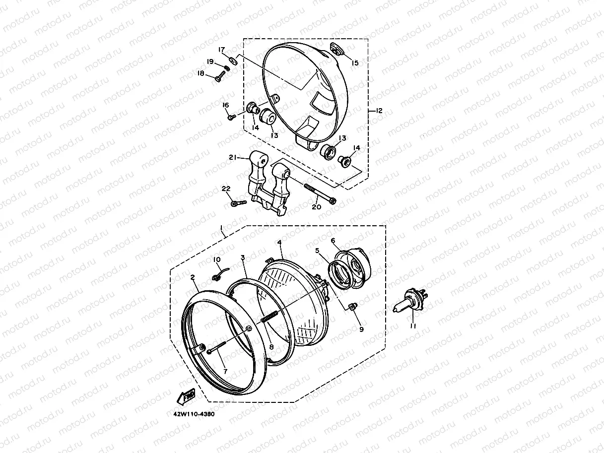HEADLIGHT 1 (FOR XV1100)