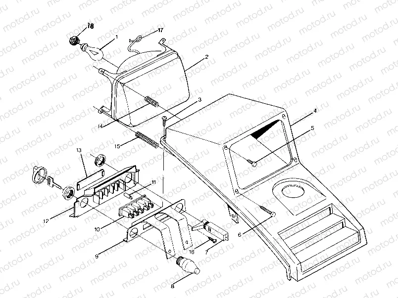 HEADLIGHT ASSEMBLY 250 2X4 / W927527 (4922862286007A) | HEADLIGHT ASSEMBLY 250 2X4 / W927527 (4922862286007A)