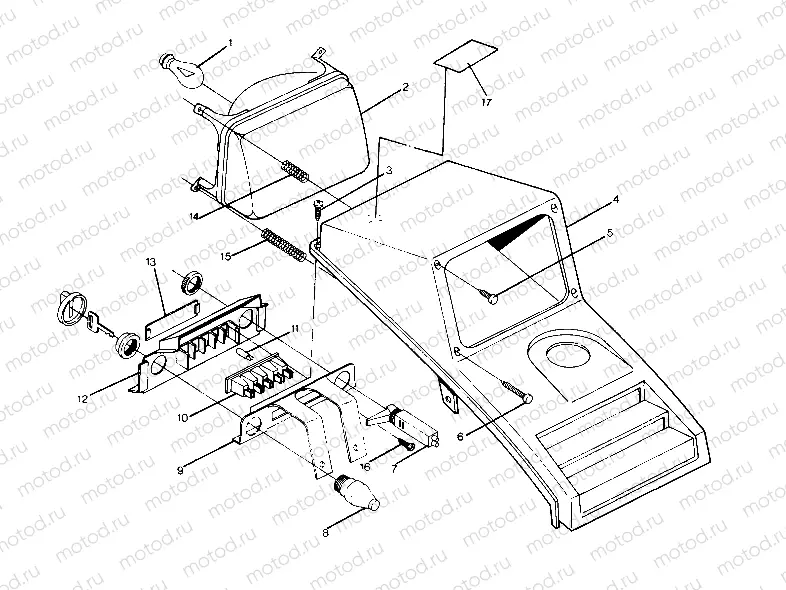 HEADLIGHT ASSEMBLY  250 4X4 (4919791979007A) | HEADLIGHT ASSEMBLY  250 4X4 (4919791979007A)