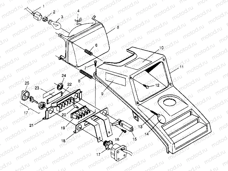 HEADLIGHT ASSEMBLY 2x4 300 W947530 (4926742674A013) | HEADLIGHT ASSEMBLY 2x4 300 W947530 (4926742674A013)