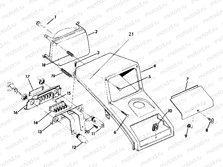 HEADLIGHT ASSEMBLY 350 2X4 - Update (4919821982008A) | HEADLIGHT ASSEMBLY 350 2X4 - Update (4919821982008A)