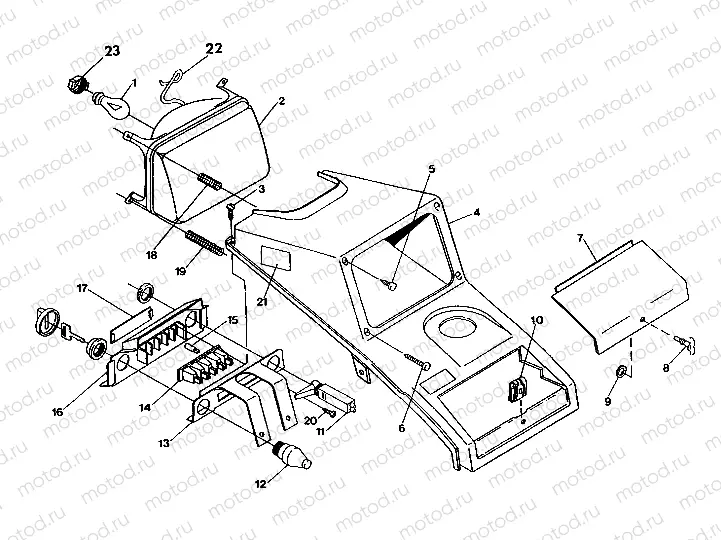 HEADLIGHT ASSEMBLY 350 2X4 / W927539 (4922882288008A) | HEADLIGHT ASSEMBLY 350 2X4 / W927539 (4922882288008A)
