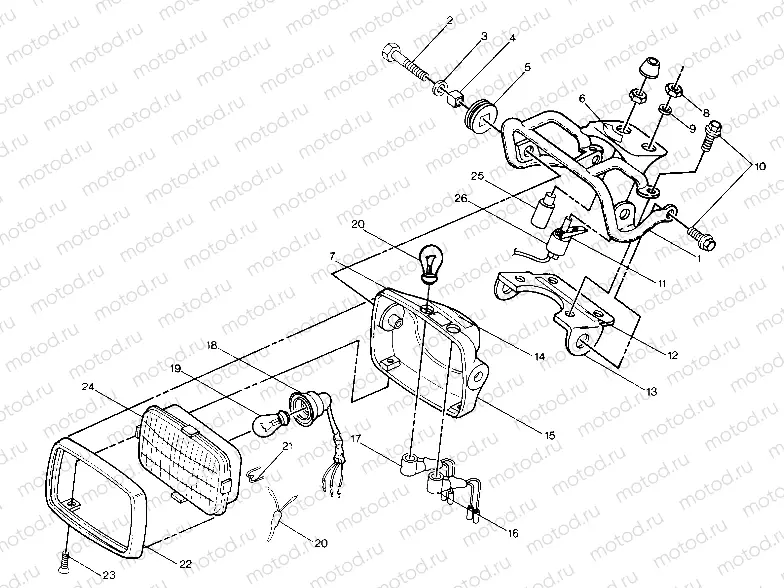 Headlight Assembly (4914761476007A) | Headlight Assembly (4914761476007A)