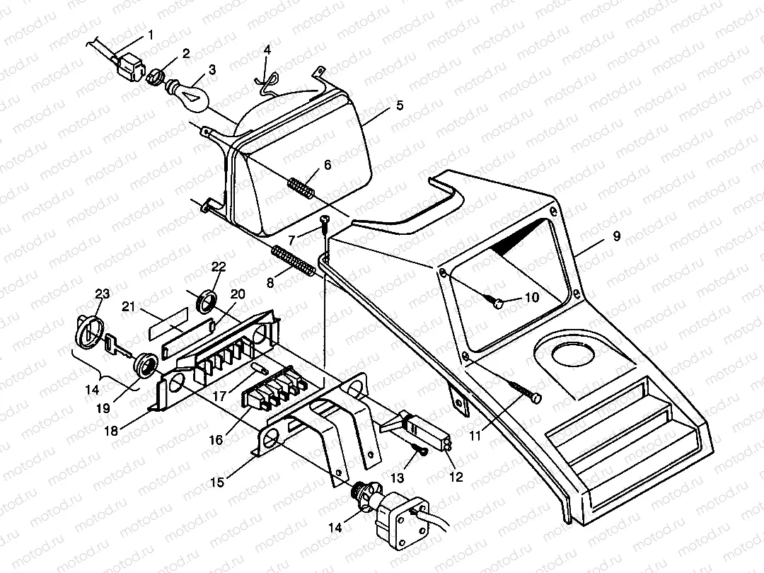 HEADLIGHT ASSEMBLY 4x4 300 W958130 (4930183018A014) | HEADLIGHT ASSEMBLY 4x4 300 W958130 (4930183018A014)