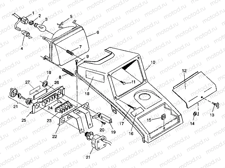 HEADLIGHT ASSEMBLY 4X4 350L S938139 (4924342434009A) | HEADLIGHT ASSEMBLY 4X4 350L S938139 (4924342434009A)