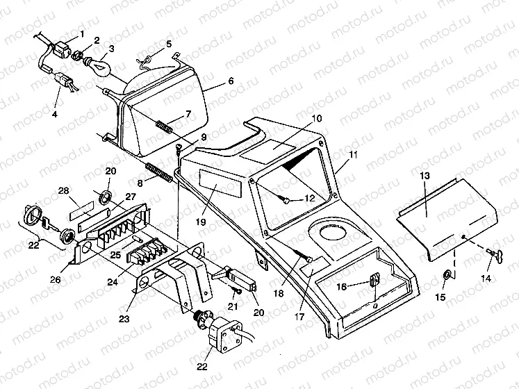 HEADLIGHT ASSEMBLY 4X4 350L W938139 (4924052405009A) | HEADLIGHT ASSEMBLY 4X4 350L W938139 (4924052405009A)