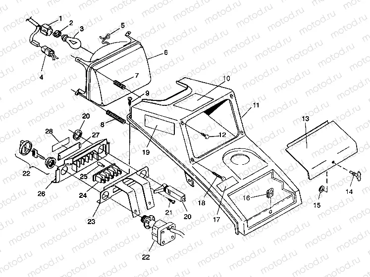 HEADLIGHT ASSEMBLY 6X6 350L W938739 (4924062406010A) | HEADLIGHT ASSEMBLY 6X6 350L W938739 (4924062406010A)