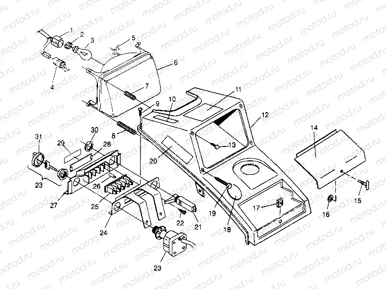 HEADLIGHT ASSEMBLY 6x6 400L W948740 (4926802680A014) | HEADLIGHT ASSEMBLY 6x6 400L W948740 (4926802680A014)