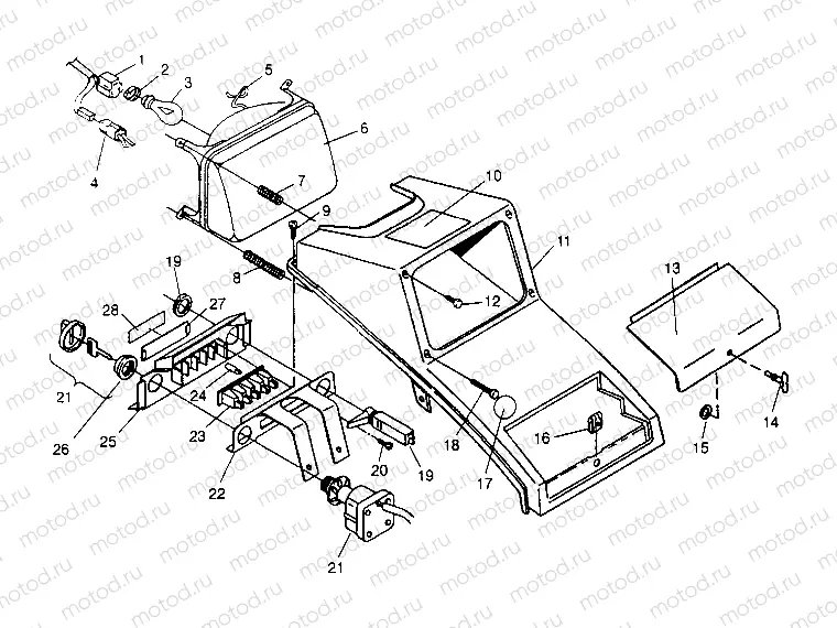 HEADLIGHT ASSEMBLY Magnum 2x4 W957544 (4926852685A014) | HEADLIGHT ASSEMBLY Magnum 2x4 W957544 (4926852685A014)
