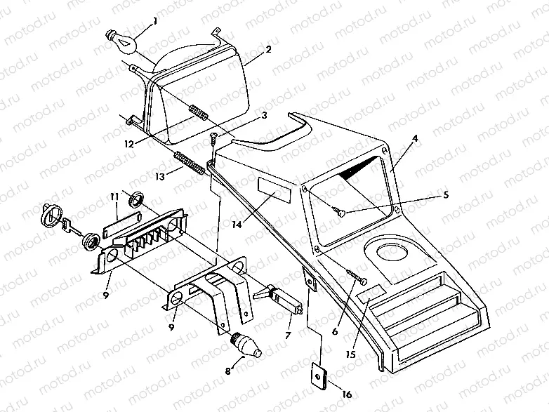 HEADLIGHT ASSEMBLY  TRAIL BLAZER (4919761976007A) | HEADLIGHT ASSEMBLY  TRAIL BLAZER (4919761976007A)