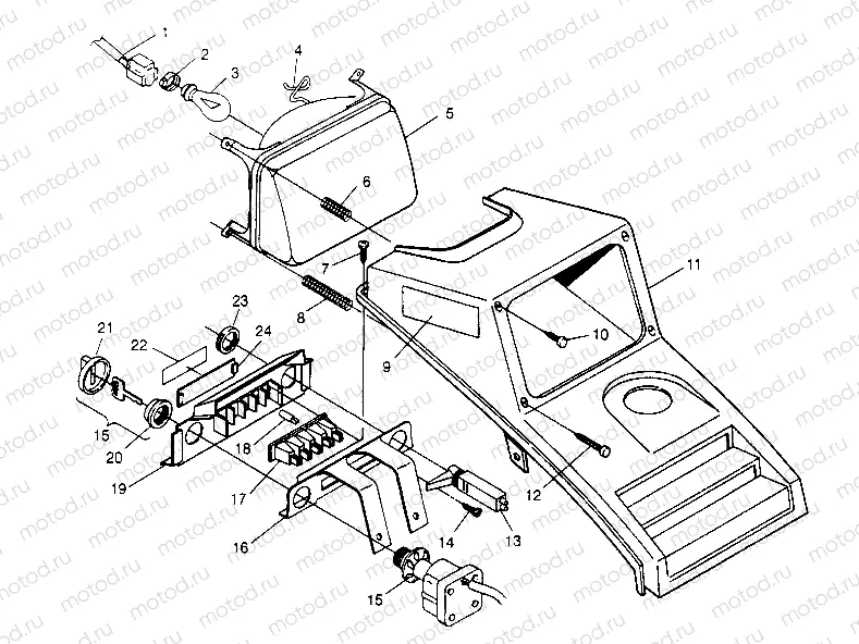 HEADLIGHT ASSEMBLY Trail Blazer W957221 (4930363036A013) | HEADLIGHT ASSEMBLY Trail Blazer W957221 (4930363036A013)