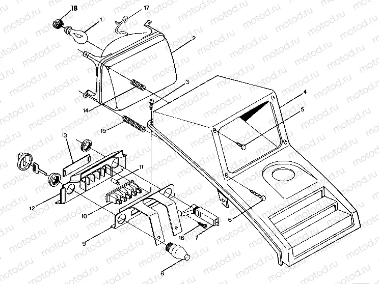 HEADLIGHT ASSEMBLY Trail Boss / W928527 (4922892289007A) | HEADLIGHT ASSEMBLY Trail Boss / W928527 (4922892289007A)