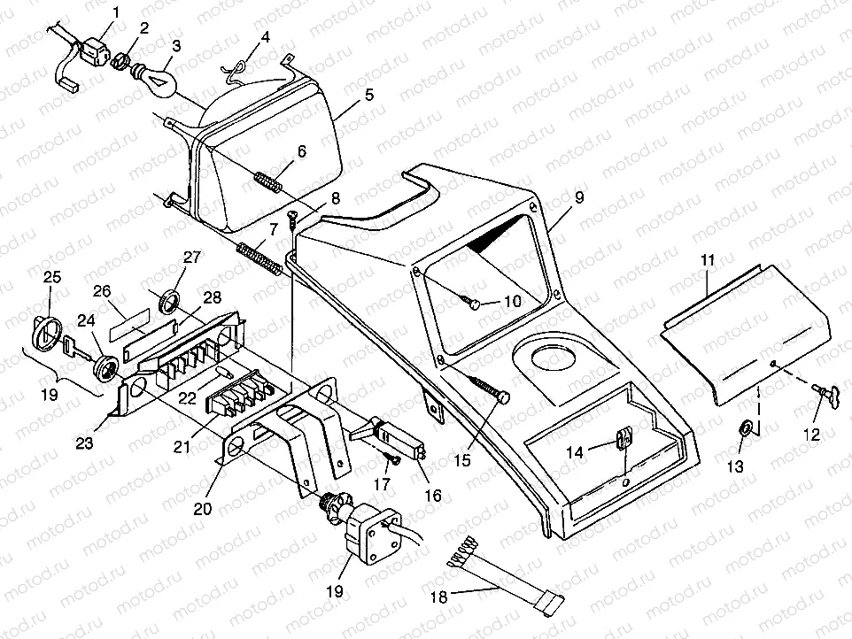 HEADLIGHT BIG BOSS 6X6 400L W97AE38A (4940814081B001) | HEADLIGHT BIG BOSS 6X6 400L W97AE38A (4940814081B001)