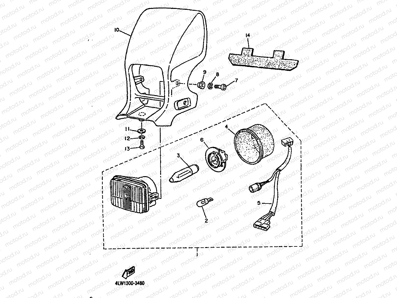 HEADLIGHT FOR EUR(4LW1)