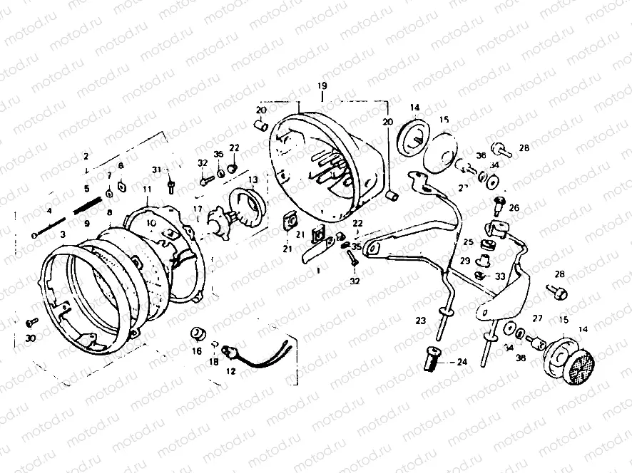 Headlight (FZ,FA,FB,FC) (E,ED,F,G)