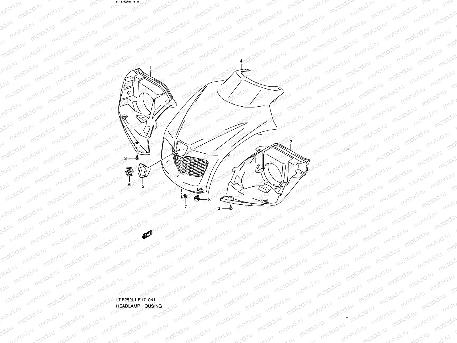 HEADLIGHT HOUSING